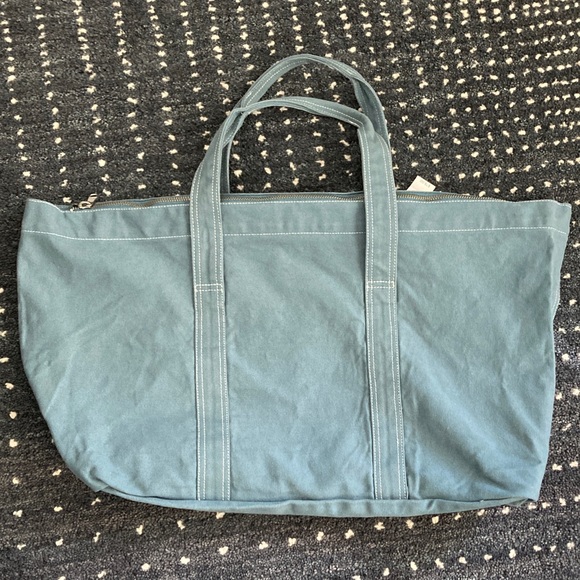 NEW Large Lou & Grey Blue Canvas Bag - Picture 2 of 8